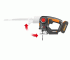 Worx WX550 - Sierra 2en1, sable/calar pendular 20V 2.0Ah (1bat)